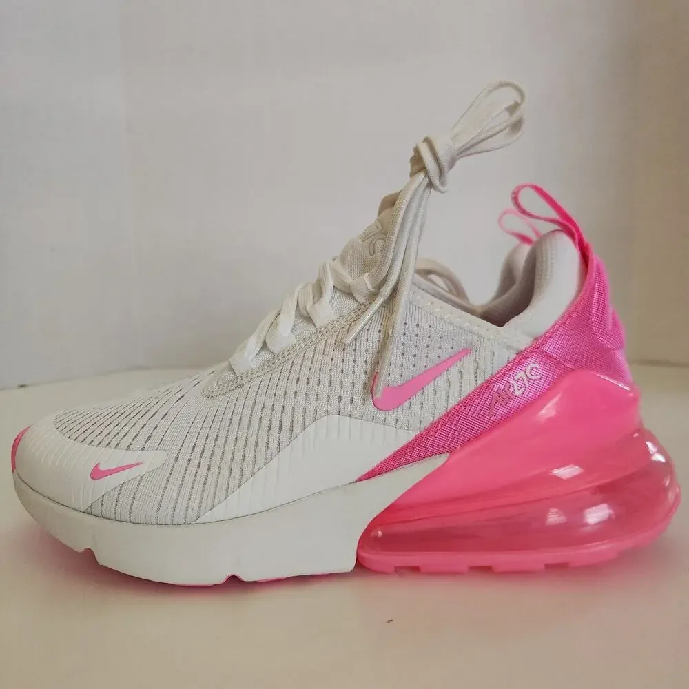 Nike Air Max 270 - Women's (Summit White/Pink Spell/Summit White) Size 6.5